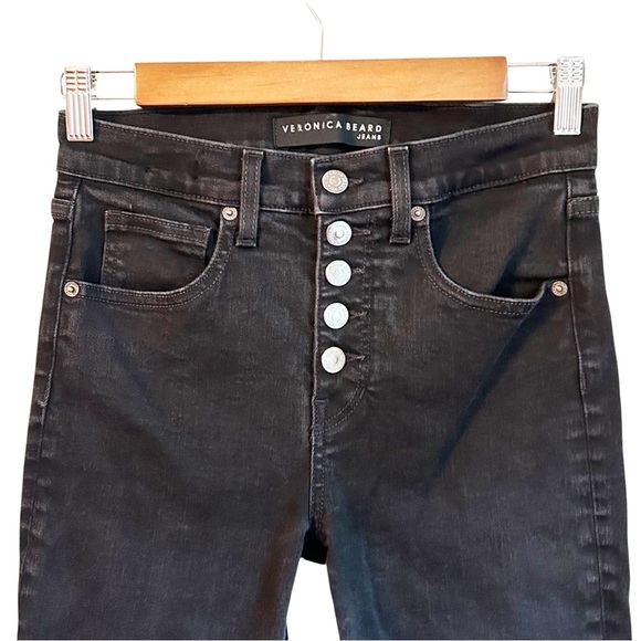 Veronica Beard Debbie Skinny Jean Black Ankle-Crop Jean Women’s SZ 27/4 - Picture 3 of 9
